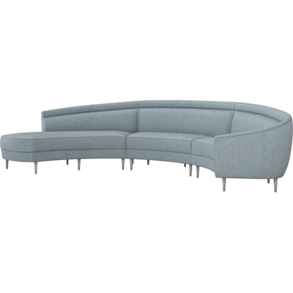 Capri Chaise Sectional Right Facing by Interlude Home. Made from unique in a transitional style.