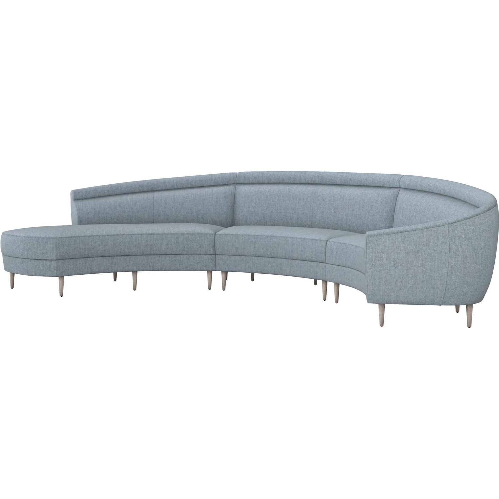 Capri Chaise Sectional Right Facing by Interlude Home. Made from unique in a transitional style.