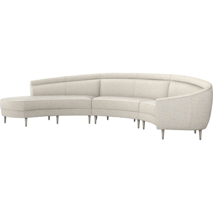 Capri Chaise Sectional Right Facing by Interlude Home. Made from unique in a transitional style.