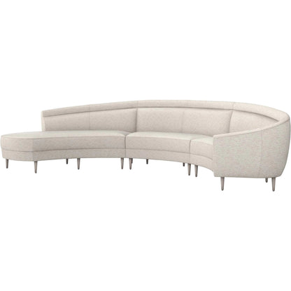 Capri Chaise Sectional Right Facing by Interlude Home. Made from unique in a transitional style.