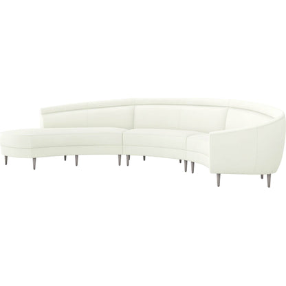 Capri Chaise Sectional Right Facing by Interlude Home. Made from unique in a transitional style.