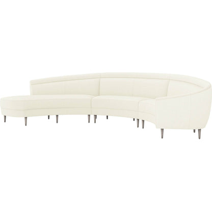 Capri Chaise Sectional Right Facing by Interlude Home. Made from unique in a transitional style.