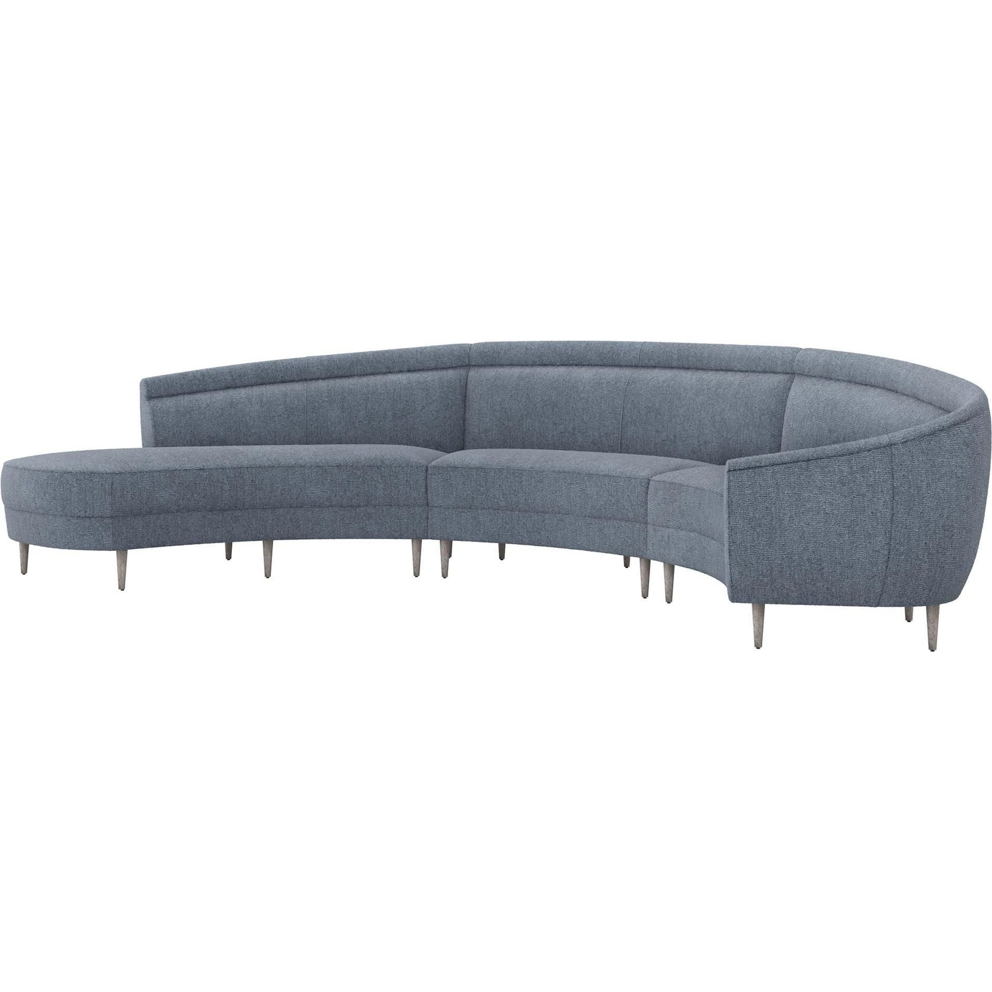 Capri Chaise Sectional Right Facing by Interlude Home. Made from unique in a transitional style.
