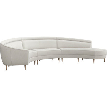 Capri Chaise Sectional Right Facing by Interlude Home. Made from unique in a transitional style.