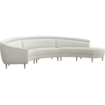 Capri Chaise Sectional Right Facing by Interlude Home. Made from unique in a transitional style.