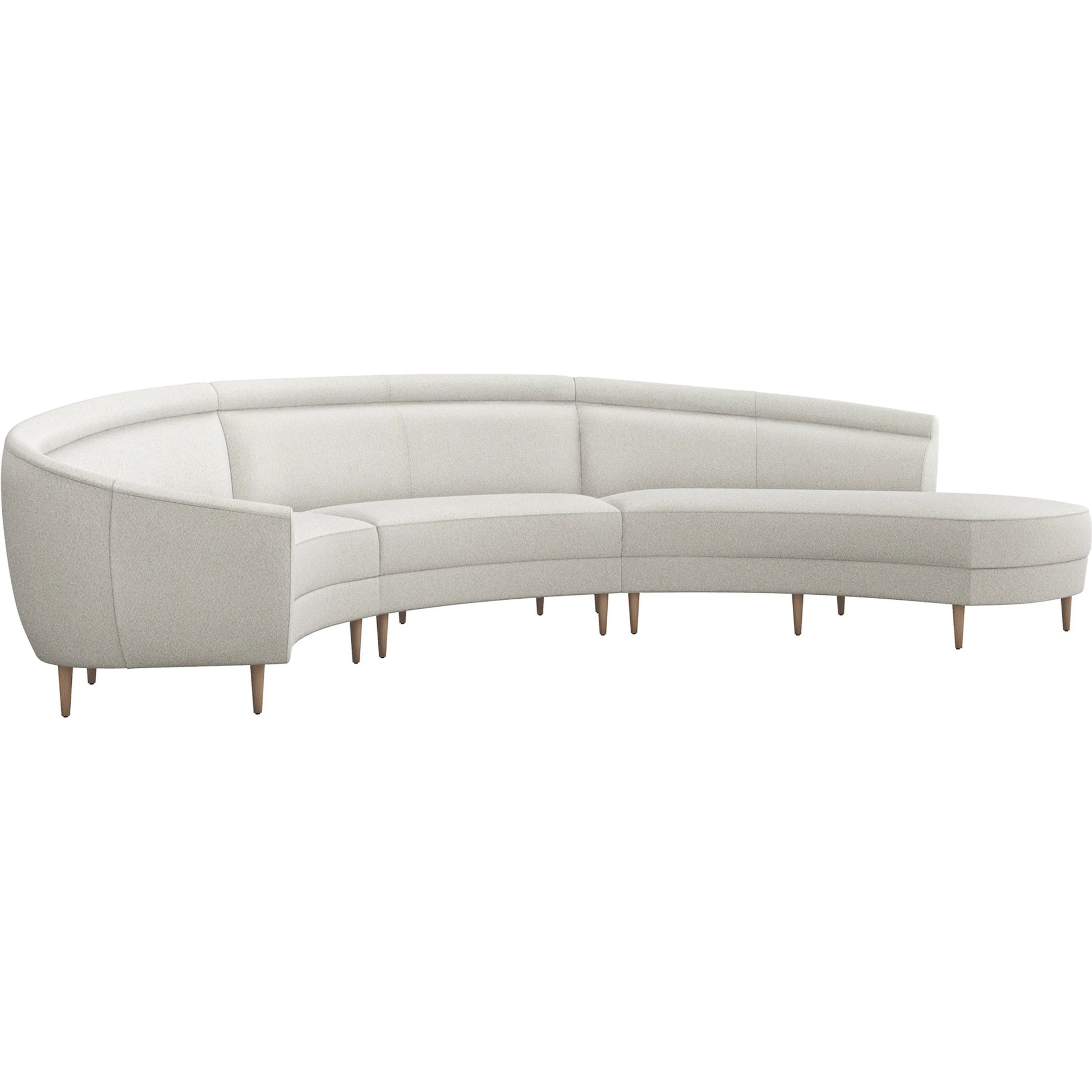 Capri Chaise Sectional Right Facing by Interlude Home. Made from unique in a transitional style.