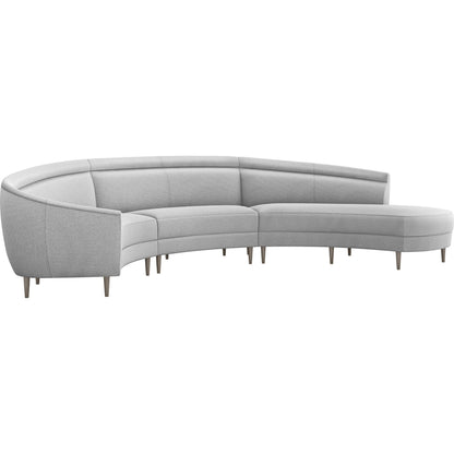 Capri Chaise Sectional Right Facing by Interlude Home. Made from unique in a transitional style.