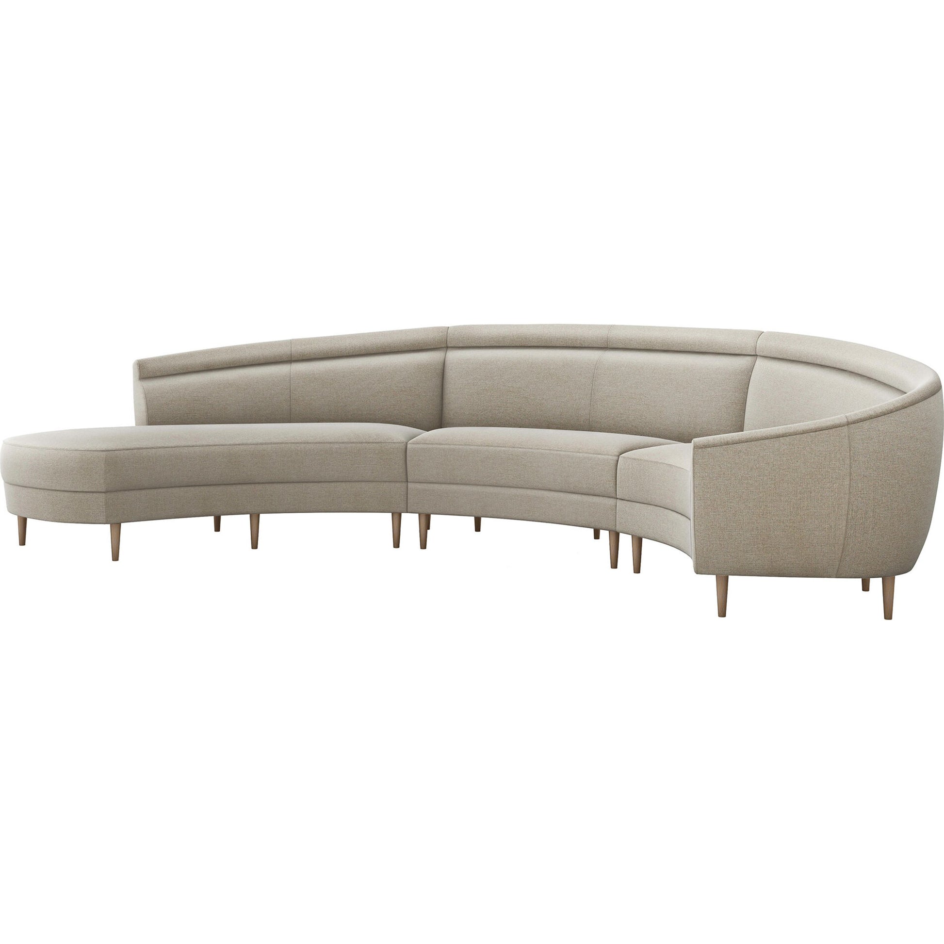 Capri Chaise Sectional Left Facing by Interlude Home. Made from unique in a transitional style.