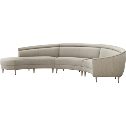 Capri Chaise Sectional Left Facing by Interlude Home. Made from unique in a transitional style.