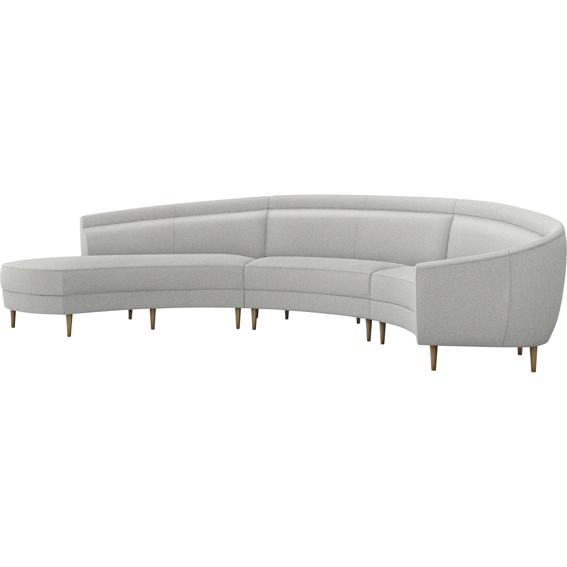 Capri Chaise Sectional Left Facing by Interlude Home. Made from unique in a transitional style.