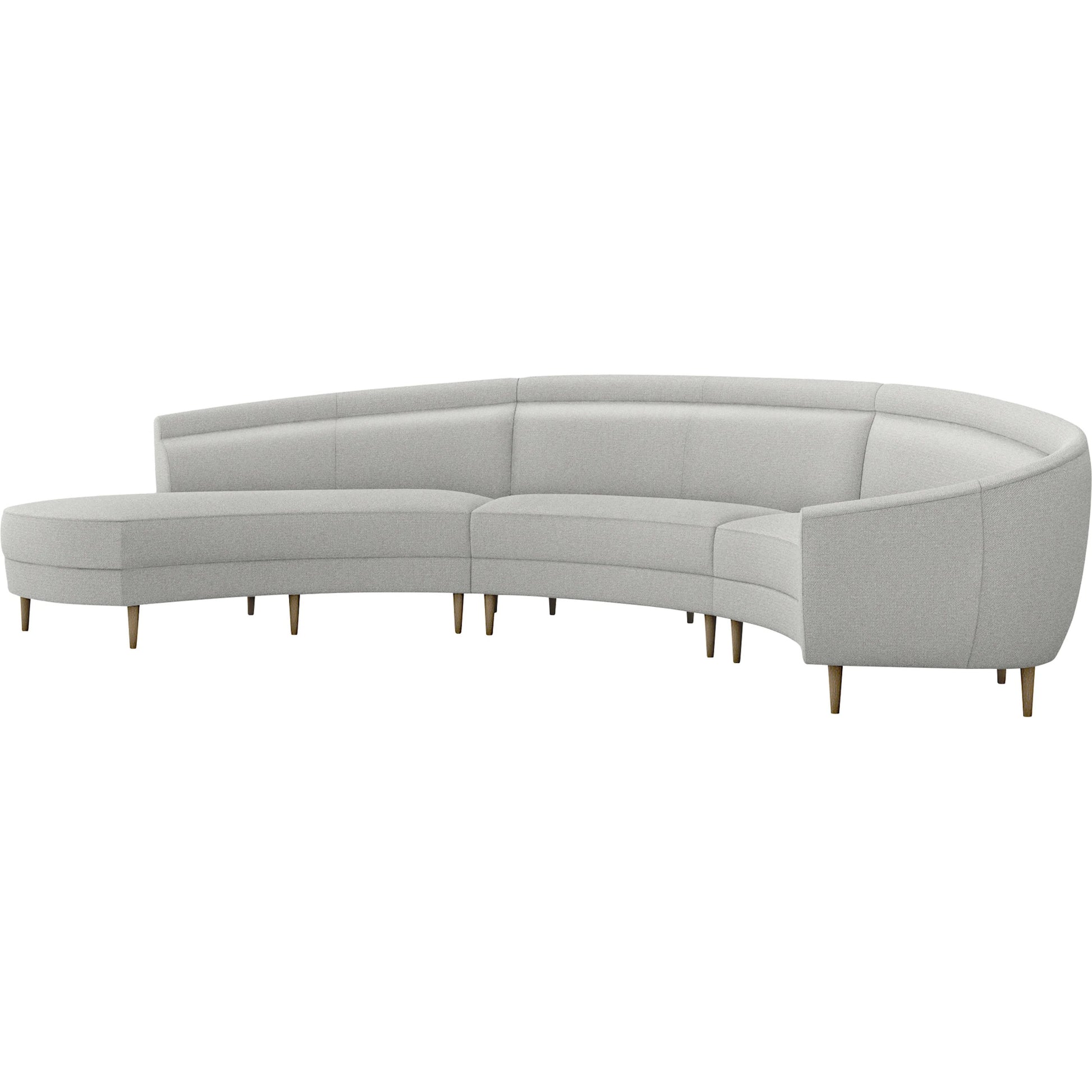Capri Chaise Sectional Left Facing by Interlude Home. Made from unique in a transitional style.