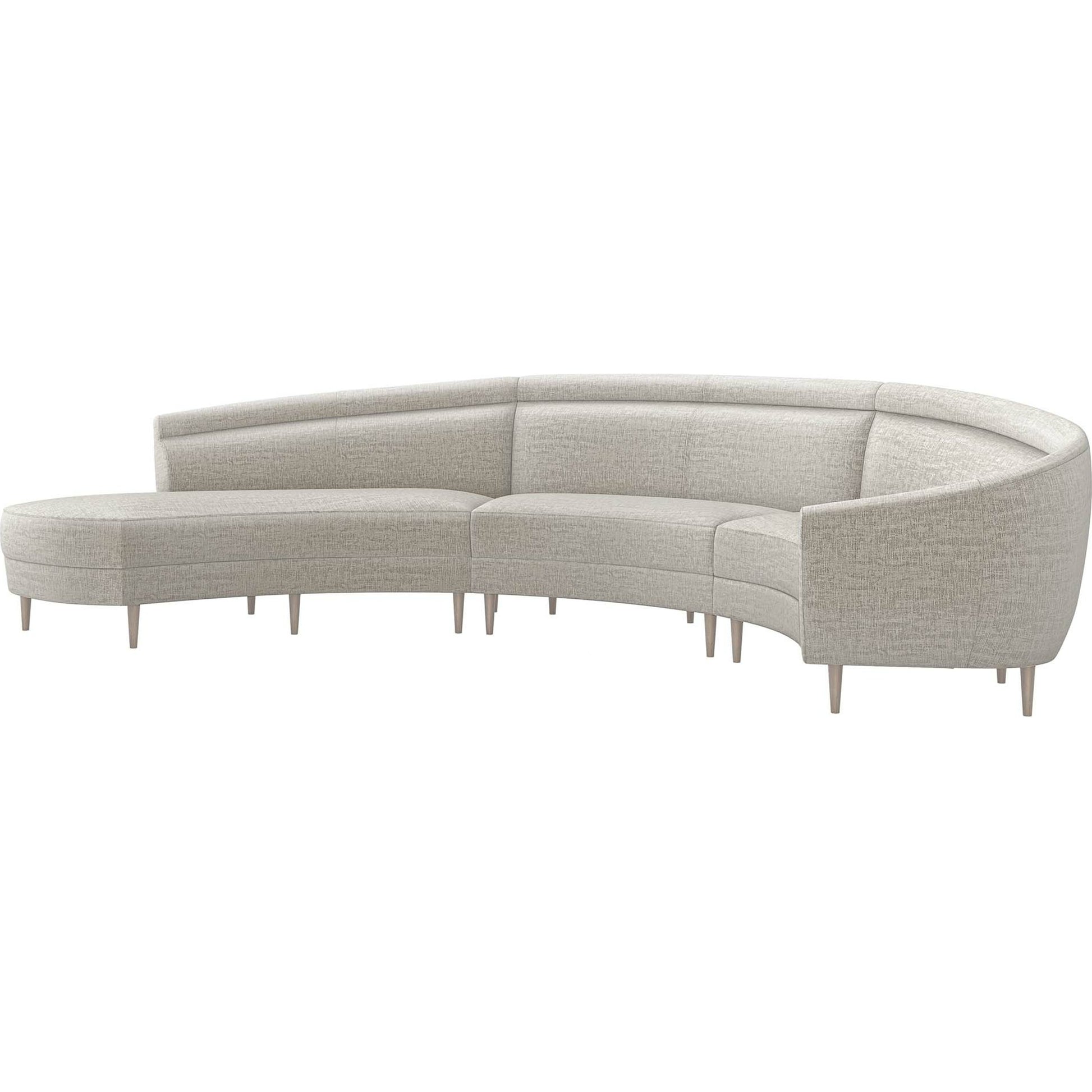 Capri Chaise Sectional Left Facing by Interlude Home. Made from unique in a transitional style.