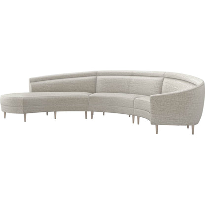 Capri Chaise Sectional Left Facing by Interlude Home. Made from unique in a transitional style.