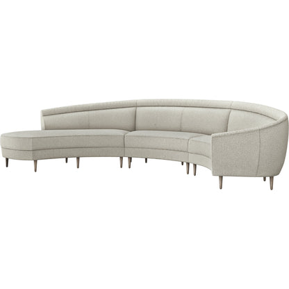 Capri Chaise Sectional Left Facing by Interlude Home. Made from unique in a transitional style.
