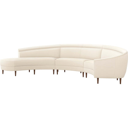 Capri Chaise Sectional Left Facing by Interlude Home. Made from unique in a transitional style.