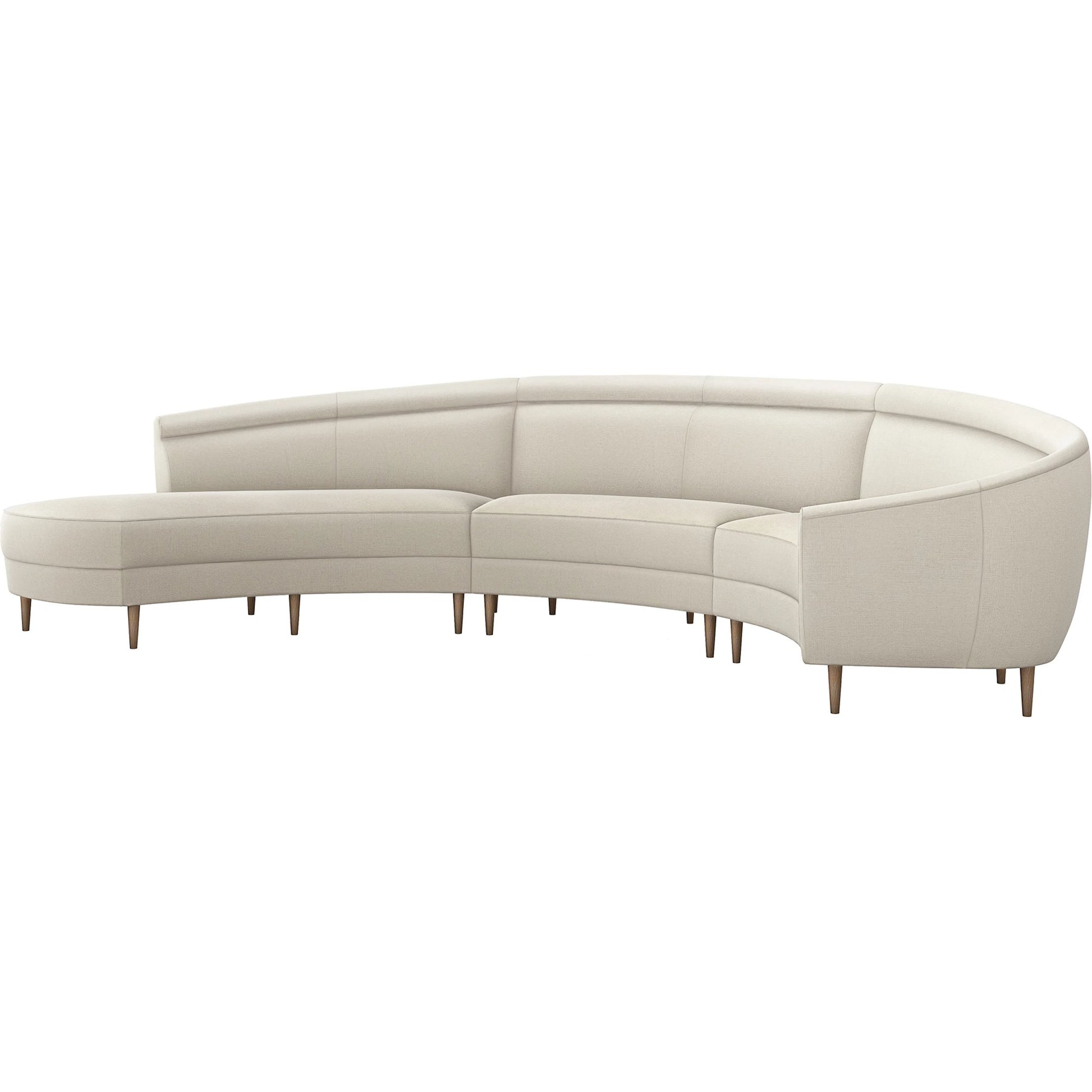 Capri Chaise Sectional Left Facing by Interlude Home. Made from unique in a transitional style.