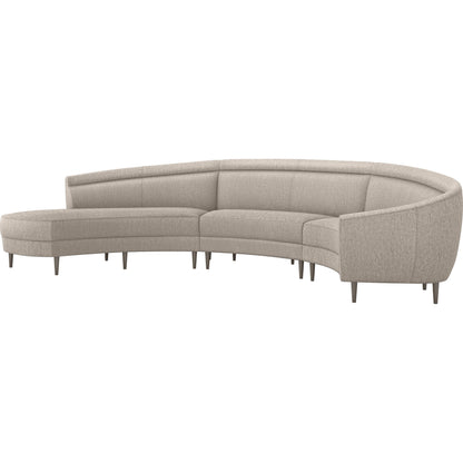 Capri Chaise Sectional Left Facing by Interlude Home. Made from unique in a transitional style.