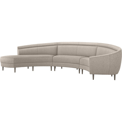 Capri Chaise Sectional Left Facing by Interlude Home. Made from unique in a transitional style.