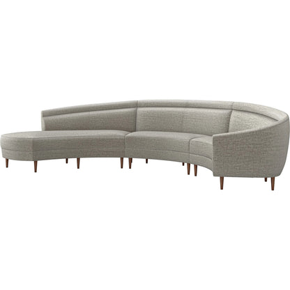 Capri Chaise Sectional Left Facing by Interlude Home. Made from unique in a transitional style.