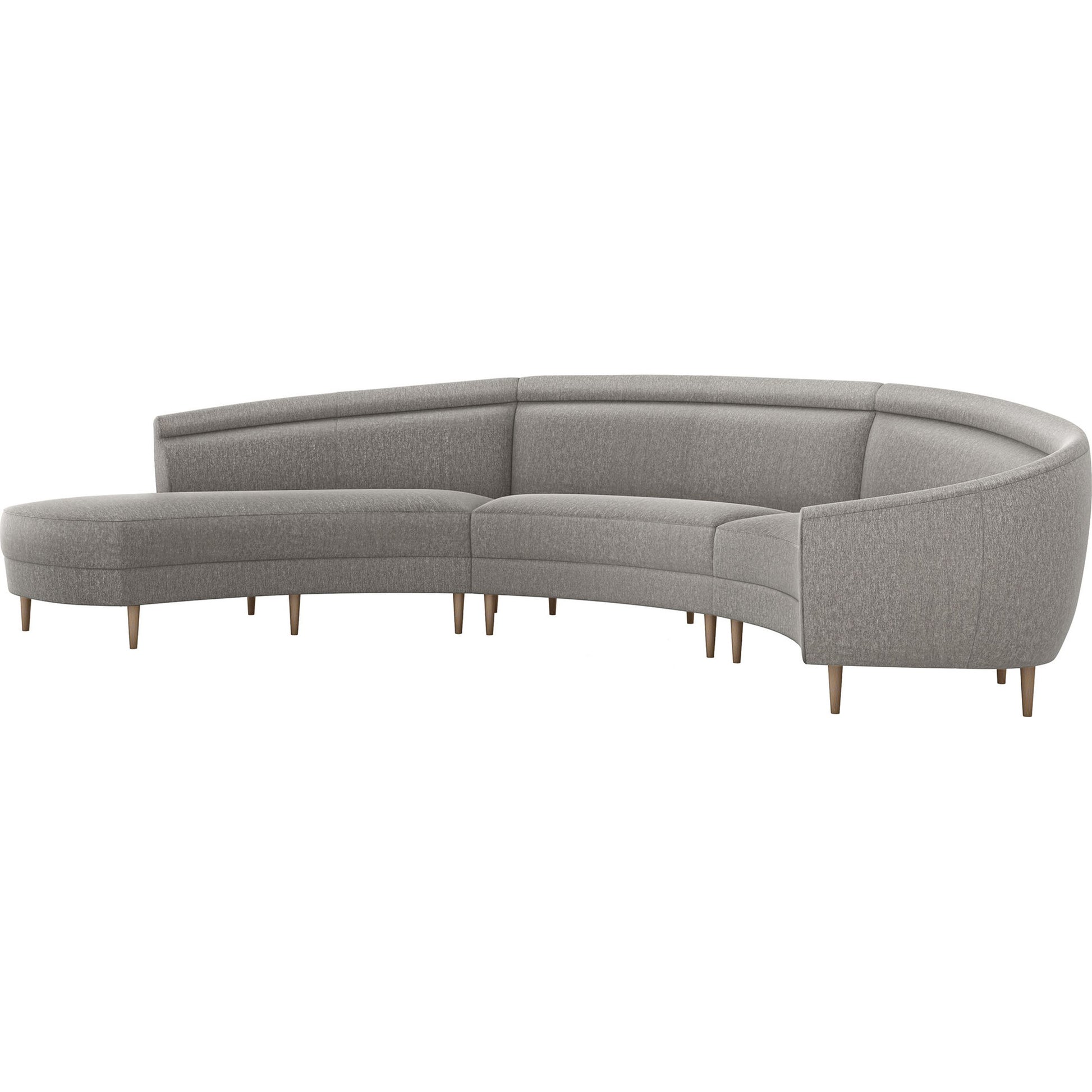 Capri Chaise Sectional Left Facing by Interlude Home. Made from unique in a transitional style.