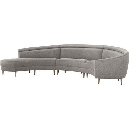 Capri Chaise Sectional Left Facing by Interlude Home. Made from unique in a transitional style.