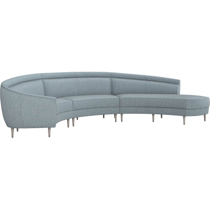 Capri Chaise Sectional Left Facing by Interlude Home. Made from unique in a transitional style.