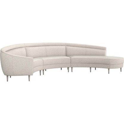 Capri Chaise Sectional Left Facing by Interlude Home. Made from unique in a transitional style.