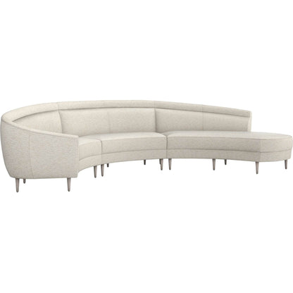 Capri Chaise Sectional Left Facing by Interlude Home. Made from unique in a transitional style.