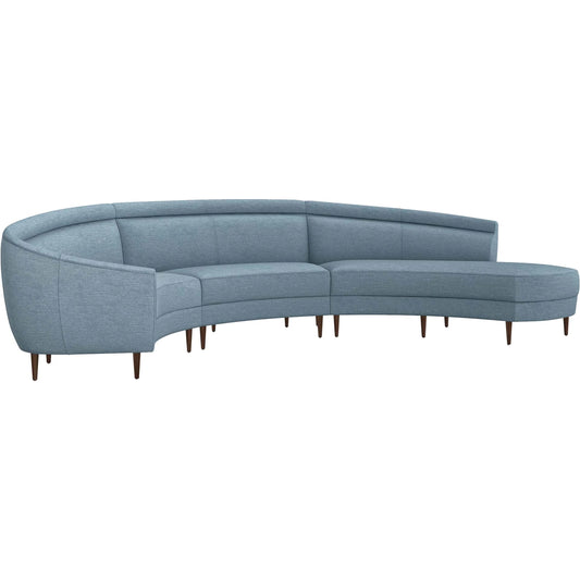 Capri Chaise Sectional Left Facing by Interlude Home. Made from unique in a transitional style.