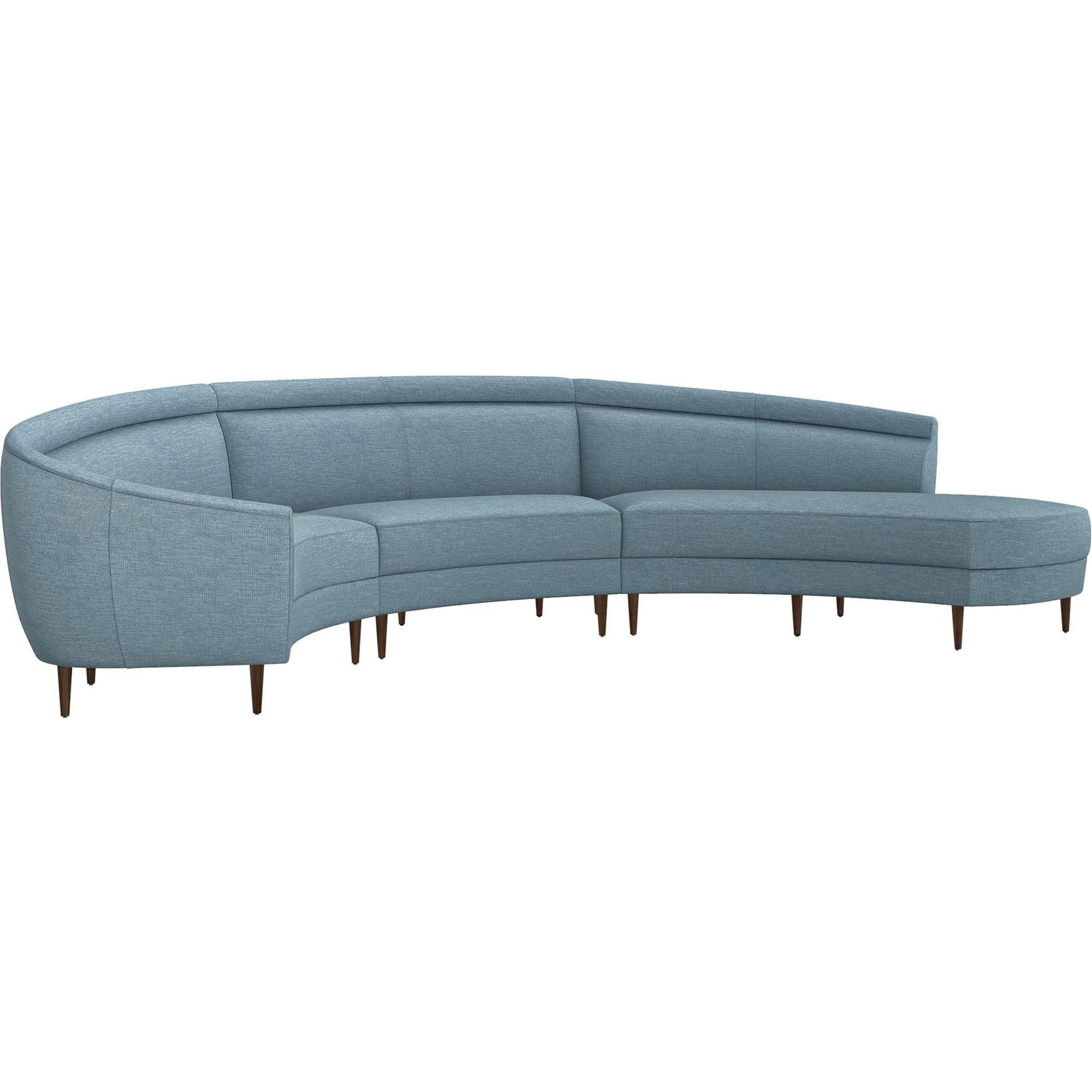 Capri Chaise Sectional Left Facing by Interlude Home. Made from unique in a transitional style.