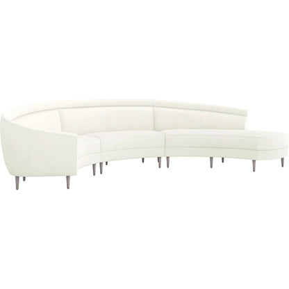 Capri Chaise Sectional Left Facing by Interlude Home. Made from unique in a transitional style.