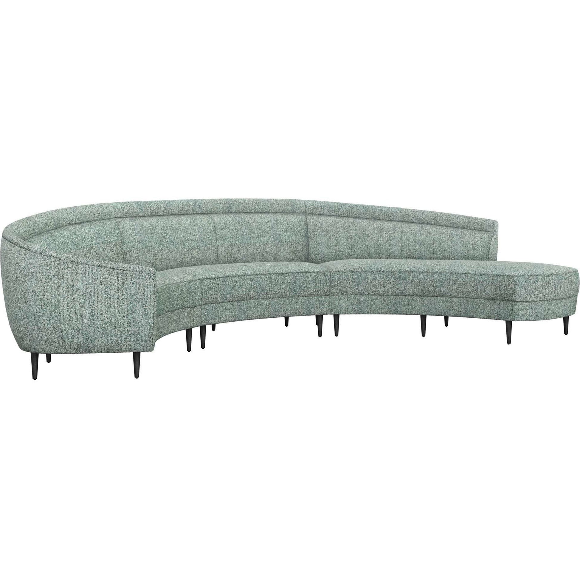 Capri Chaise Sectional Left Facing by Interlude Home. Made from unique in a transitional style.