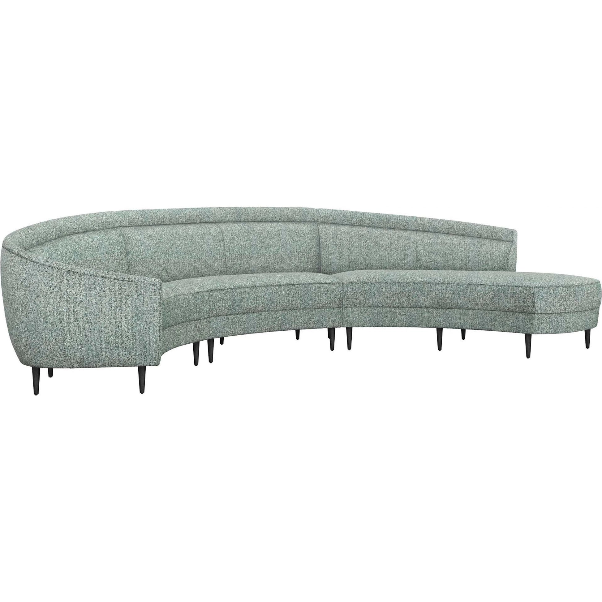 Capri Chaise Sectional Left Facing by Interlude Home. Made from unique in a transitional style.