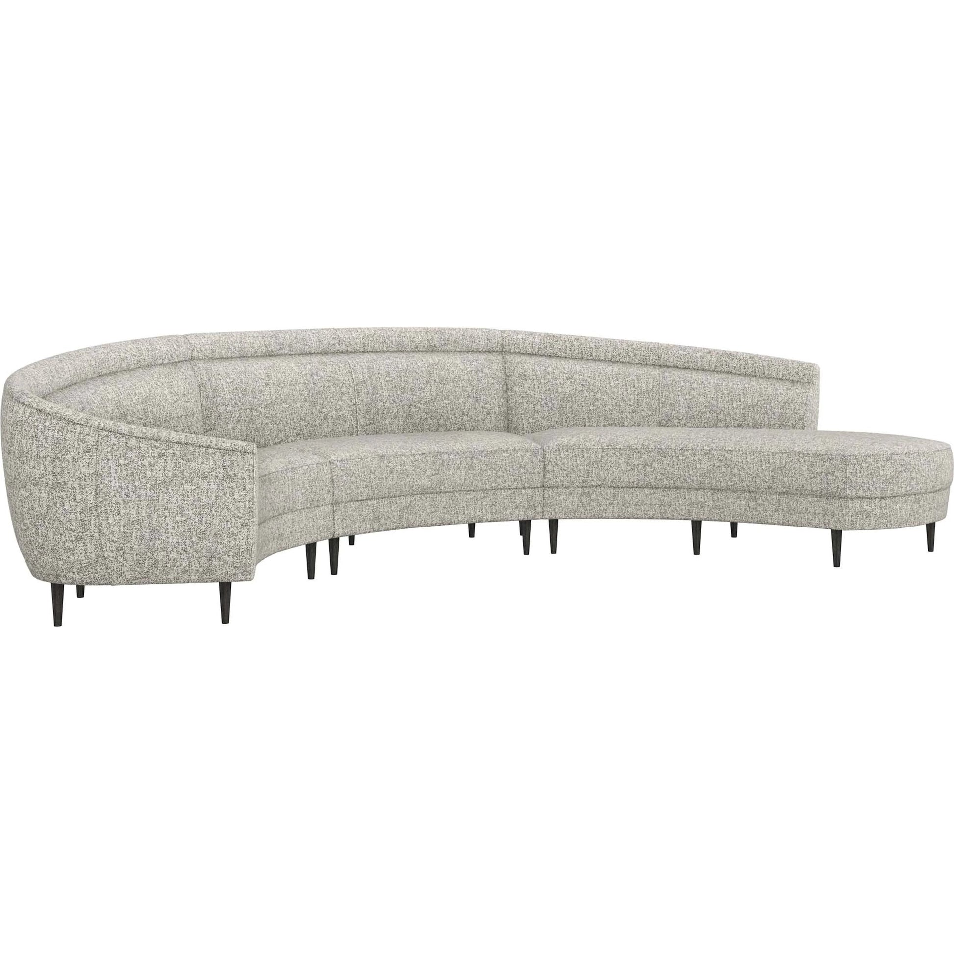 Capri Chaise Sectional Left Facing by Interlude Home. Made from unique in a transitional style.
