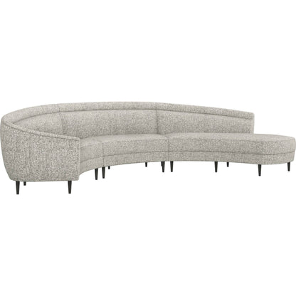 Capri Chaise Sectional Left Facing by Interlude Home. Made from unique in a transitional style.