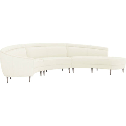 Capri Chaise Sectional Left Facing by Interlude Home. Made from unique in a transitional style.