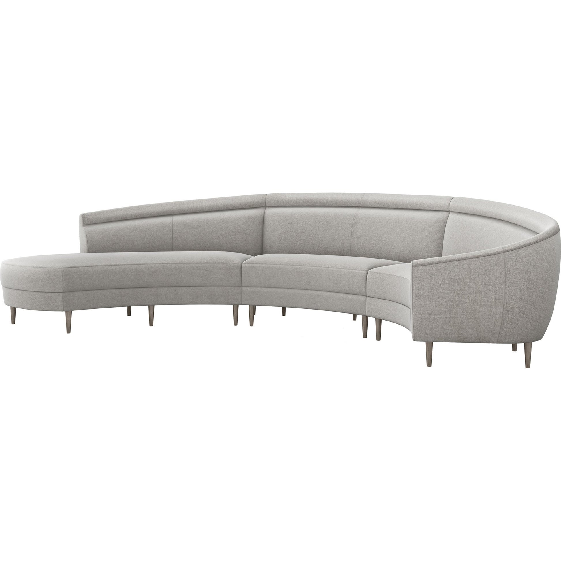 Capri Chaise Sectional Left Facing by Interlude Home. Made from unique in a transitional style.