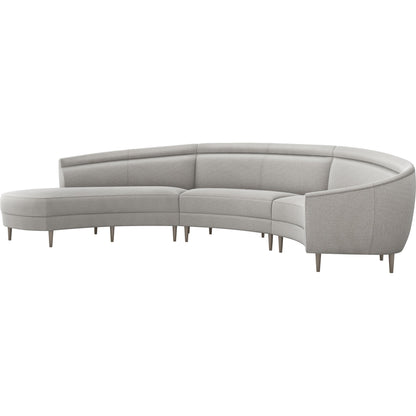 Capri Chaise Sectional Left Facing by Interlude Home. Made from unique in a transitional style.