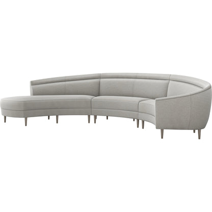 Capri Chaise Sectional Left Facing by Interlude Home. Made from unique in a transitional style.