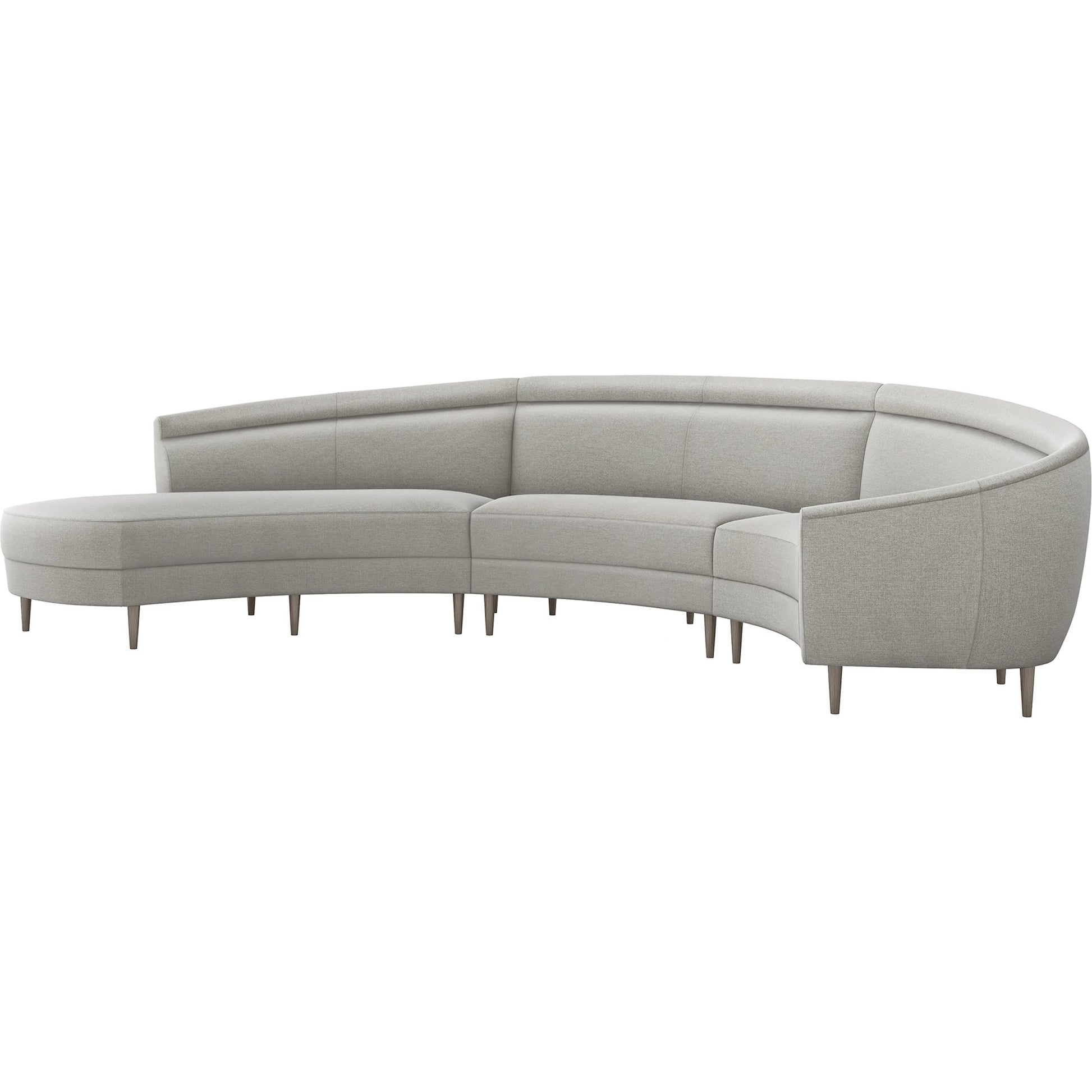 Capri Chaise Sectional Left Facing by Interlude Home. Made from unique in a transitional style.