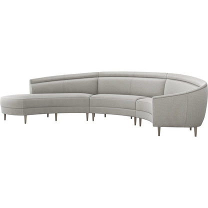 Capri Chaise Sectional Left Facing by Interlude Home. Made from unique in a transitional style.
