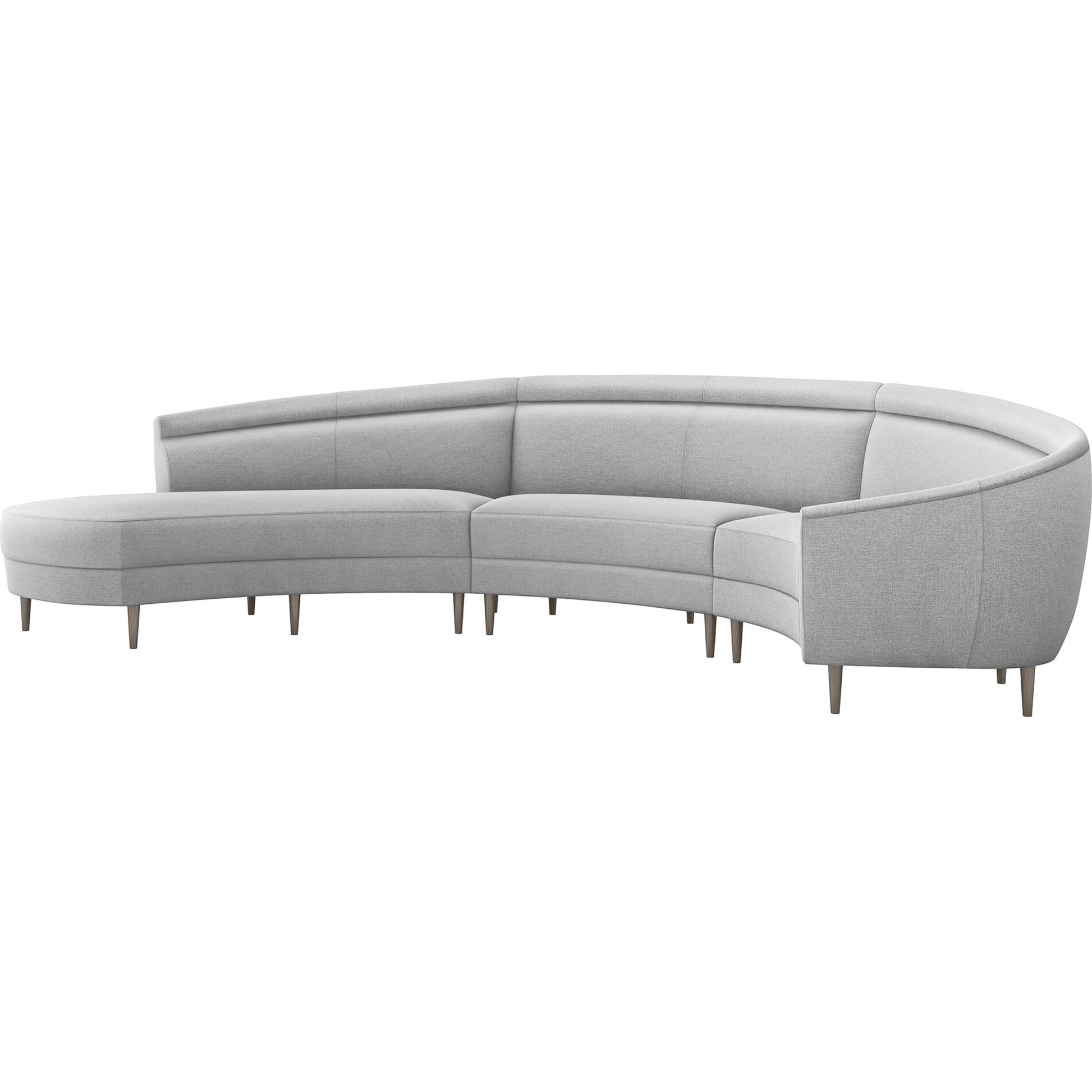 Capri Chaise Sectional Left Facing by Interlude Home. Made from unique in a transitional style.