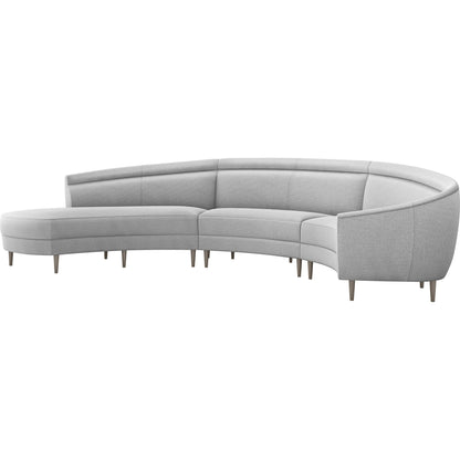 Capri Chaise Sectional Left Facing by Interlude Home. Made from unique in a transitional style.