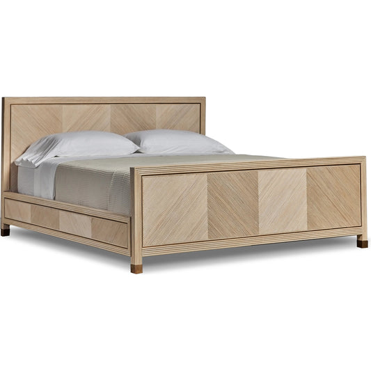 Jensen Bed by Interlude Home. Made from wood, rattan, brass in a modern style.