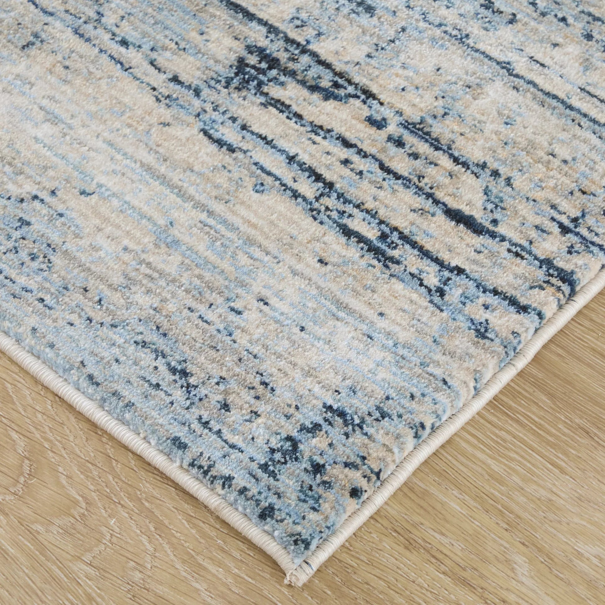Sonora SNR39UAF Rug by Feizy in blue, ivory, gray. Made from polypropylene, polyester, viscose in a unique style.
