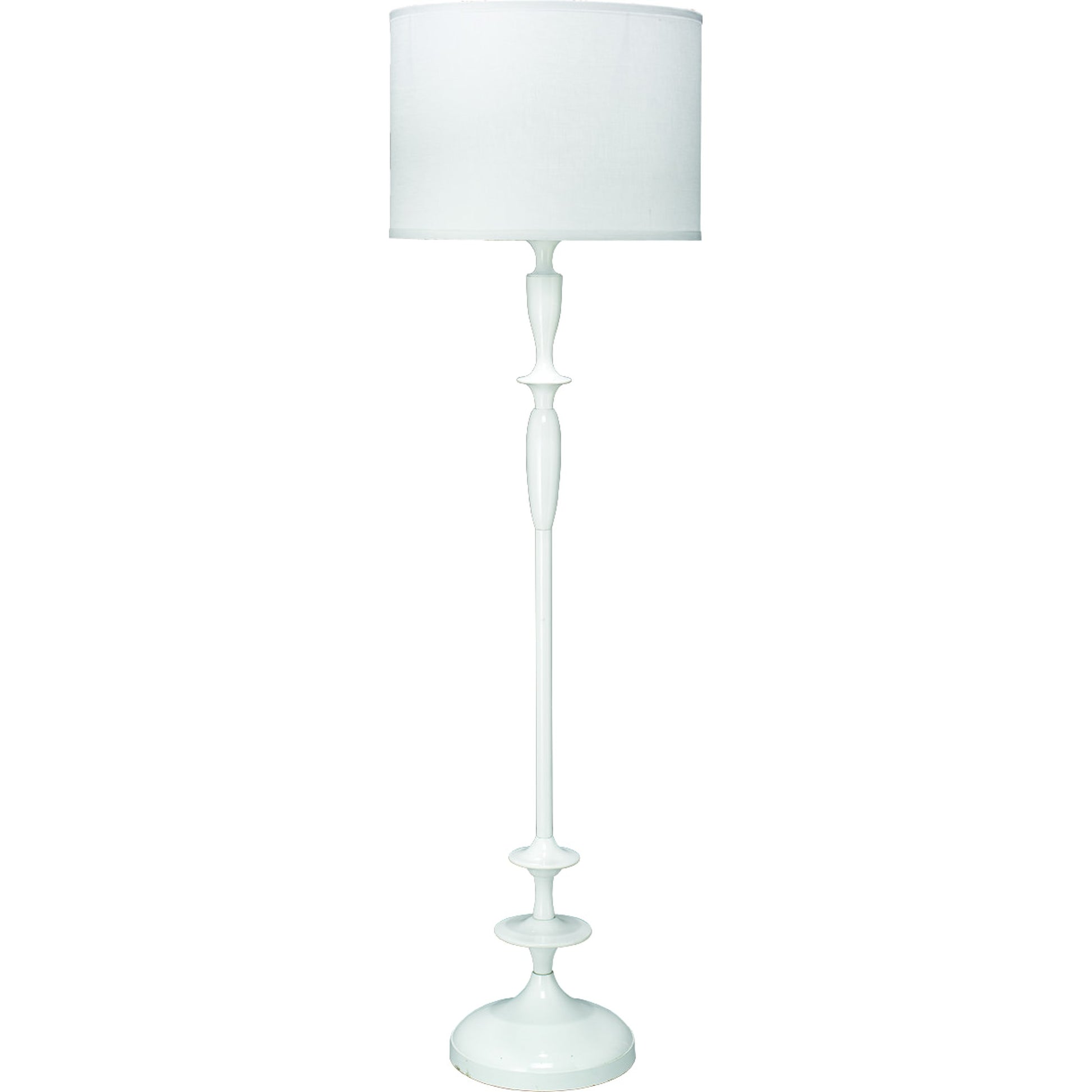 Petite Paro Floor Lamp by Jamie Young in bleached wood. Made from metal in a traditional style.