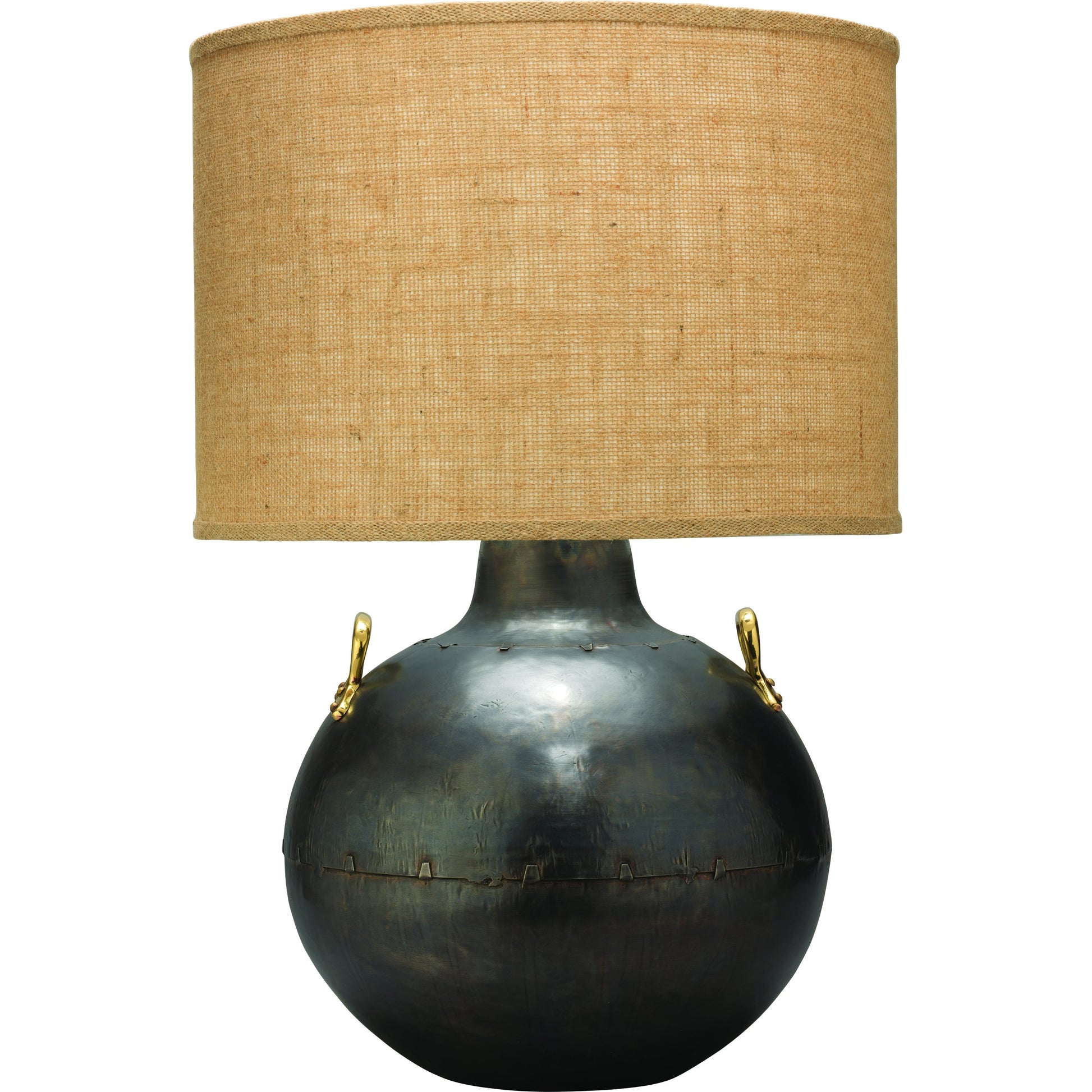 Two Handled Kettle Table Lamp by Jamie Young in iron. Made from metal in a modern style.