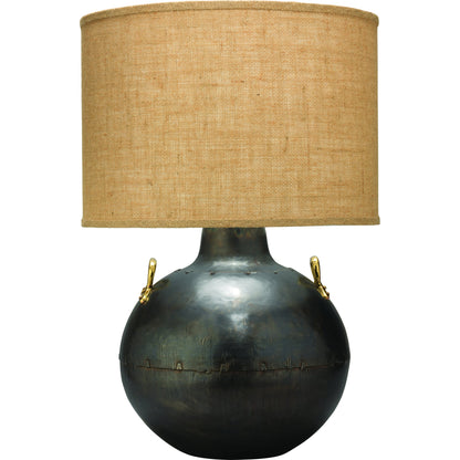 Two Handled Kettle Table Lamp by Jamie Young in iron. Made from metal in a modern style.