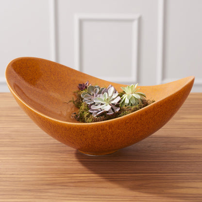 Swoop Bowl by Global Views. Made from ceramic in a modern style.