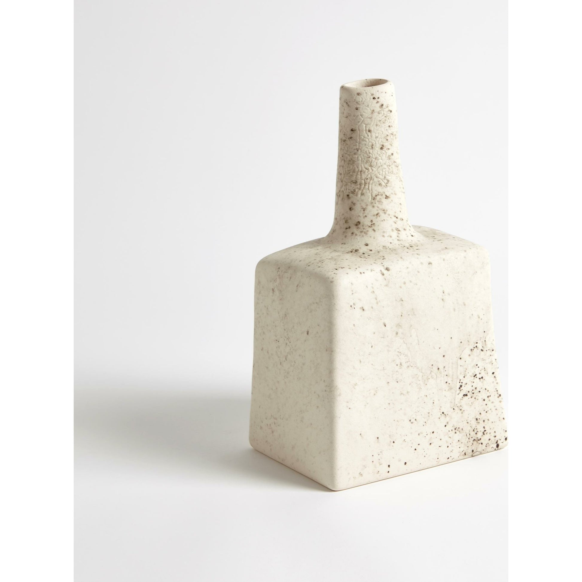 Tall Stack Bottle by Global Views in reactive ivory. Made from earthenware in a eclectic & global style.